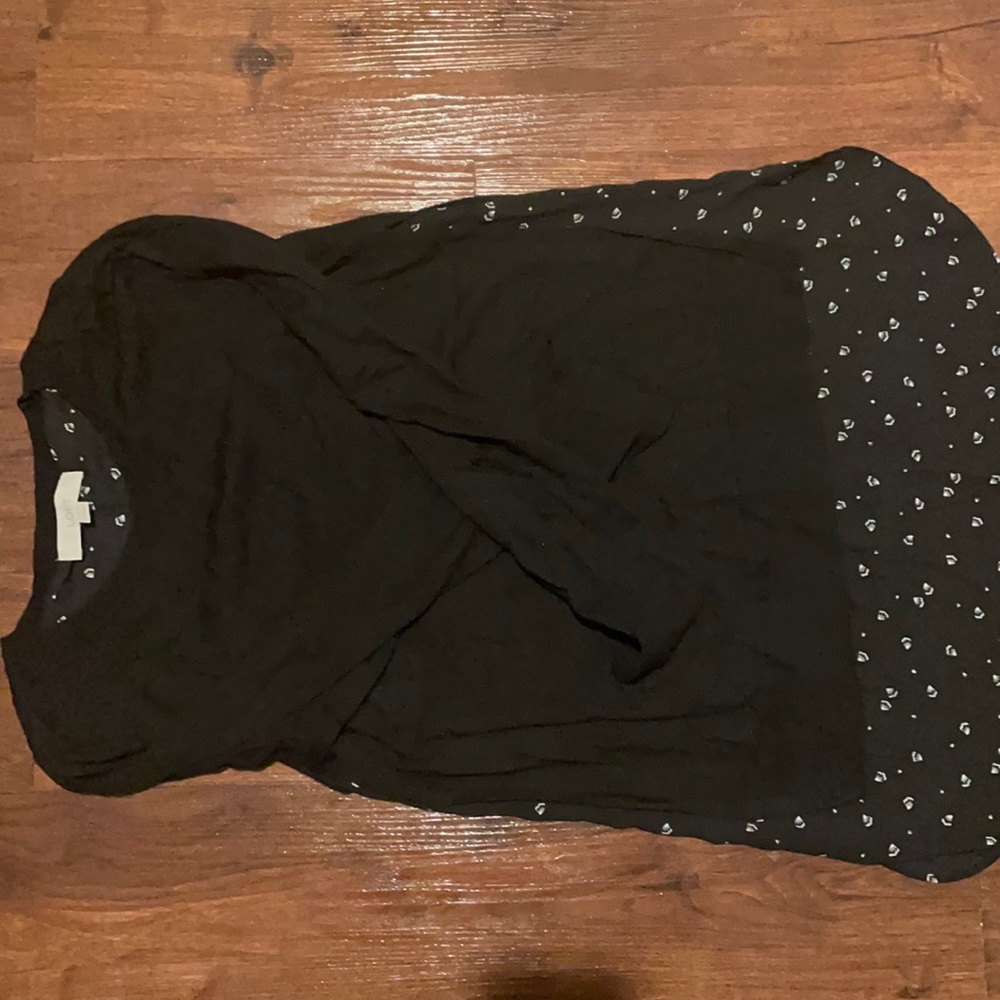 Black two layered sweater